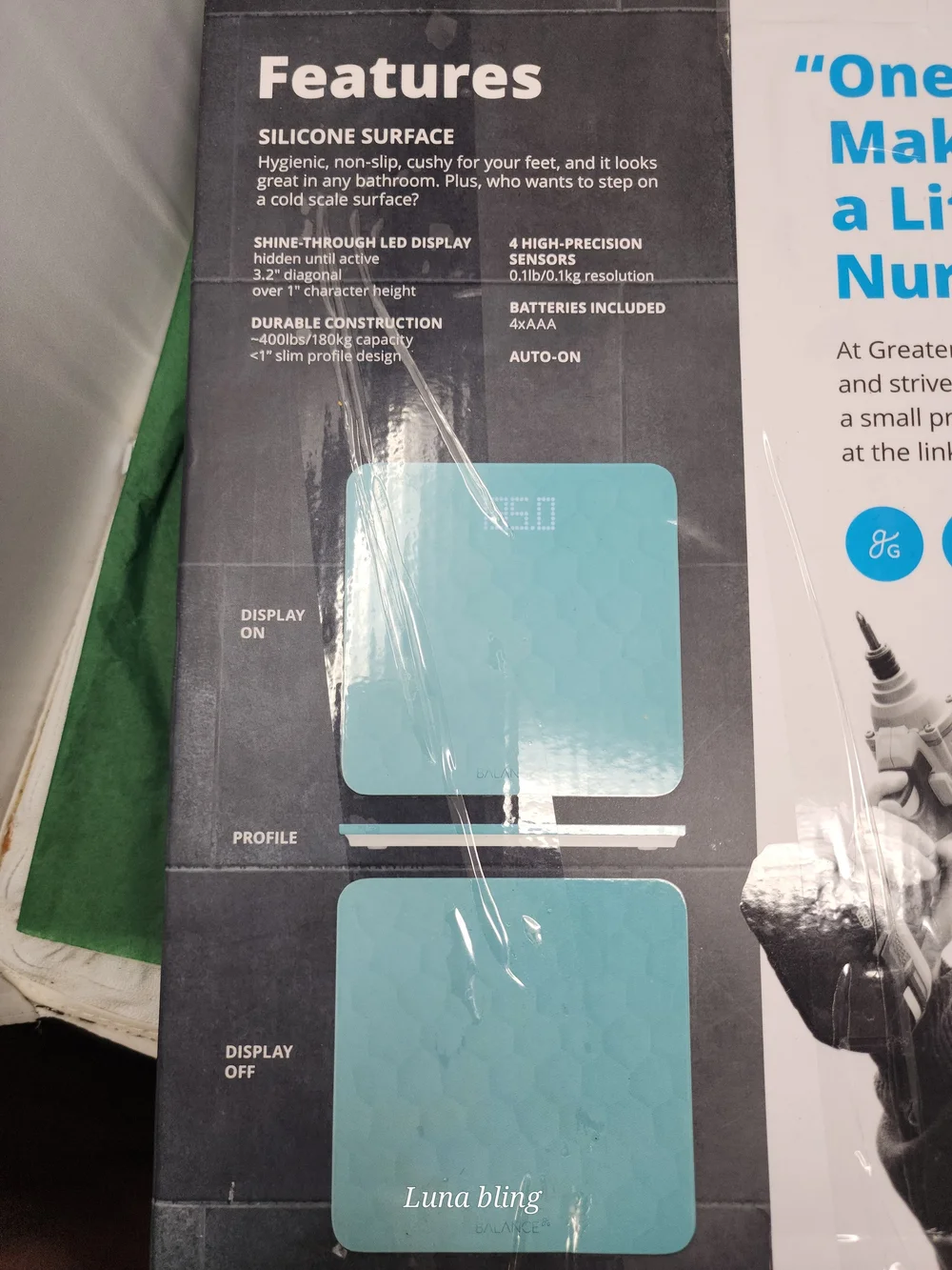 Balance Silicone Scale in Light Blue